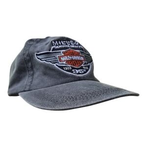 Harley-Davidson × Miller Genuine Draft MGD 95th Anniversary Faded Black Hat OS